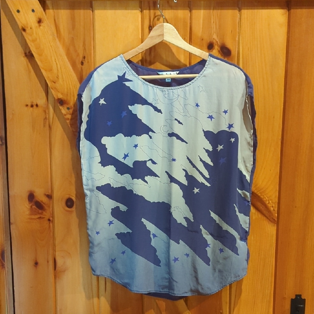 Silk Sky Print Tee